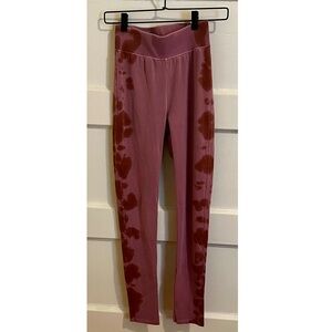 nsf pink tie dyed leggings